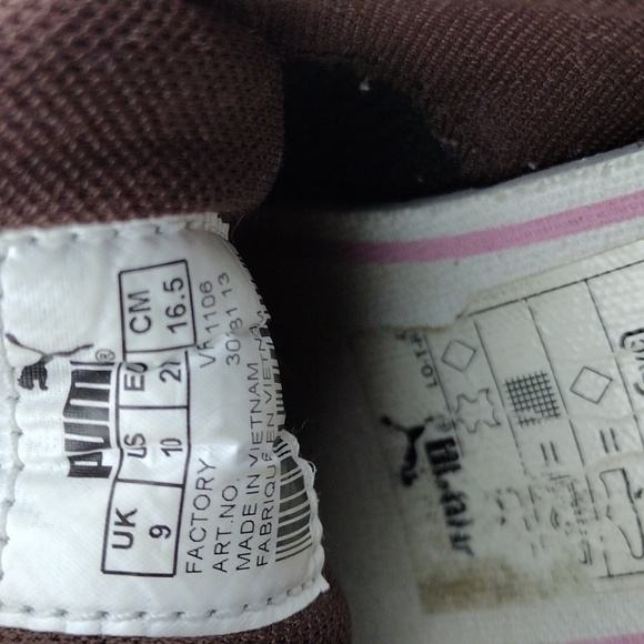 Puma Growth Control System Brown Pink Suede Round Toe Low Top Lace Up Sneakers - Picture 9 of 16